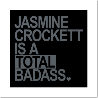 Jasmine Crockett is a total badass - gray box Posters and Art